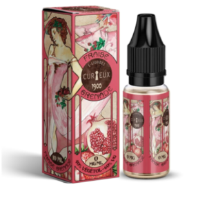 Flacon Fraise Grenade - 1900 by Curieux en 10mL