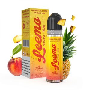 e-liquide leemo ananas et pêche en 50Ml