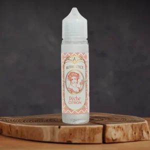 Flacon du e-liquide Pêche Citron par Les Authentics en 50ML