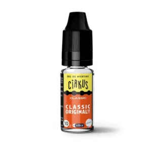 E-liquide Classic Original sel de nicotine 10ml Cirkus VLDV