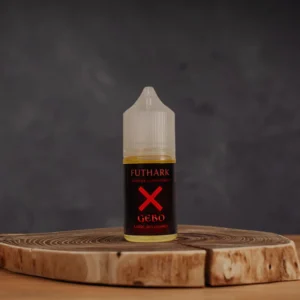 Flacon 30ml du concentré Gebo de la gamme Futhark par la Maison Codex