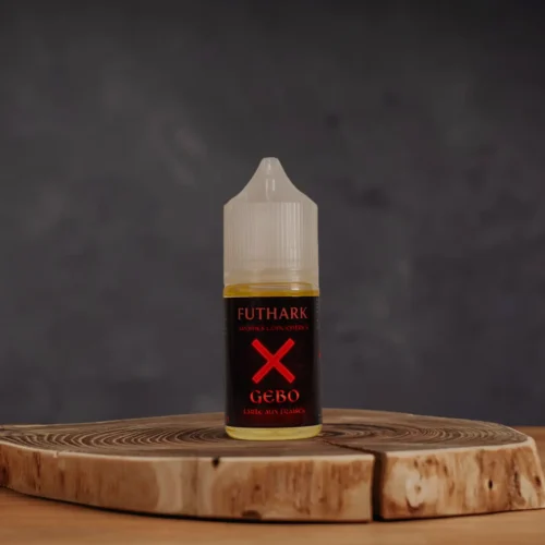 Flacon 30ml du concentré Gebo de la gamme Futhark par la Maison Codex